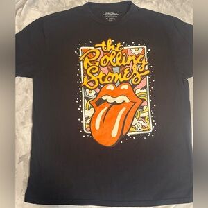 The Rolling Stones Tee Short Sleeve Crew Neck Concert Style Band T Shirt Mens XL